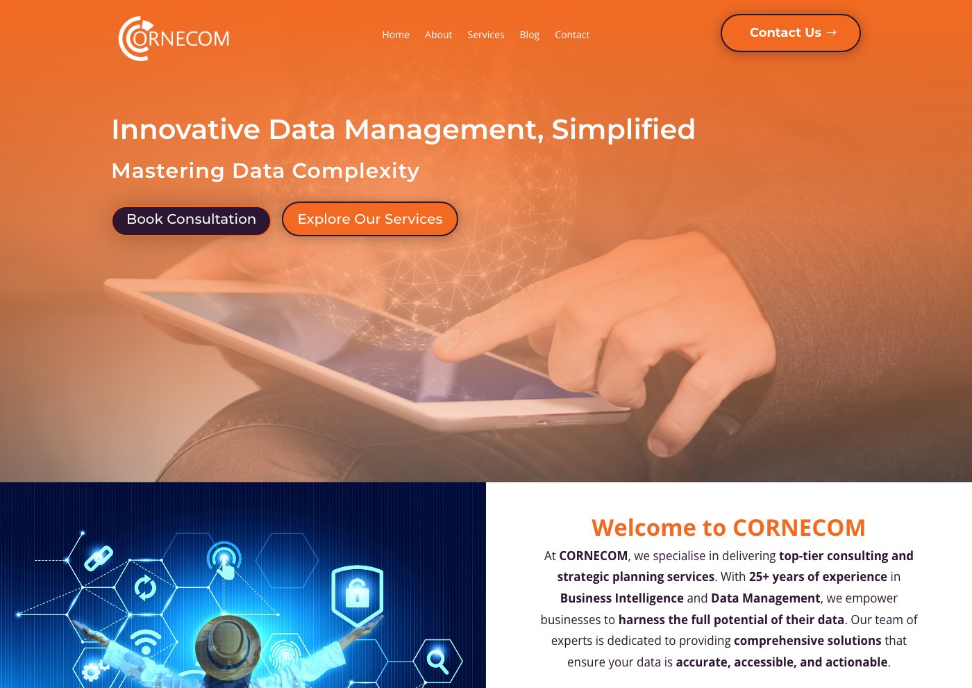 Cornecom, website