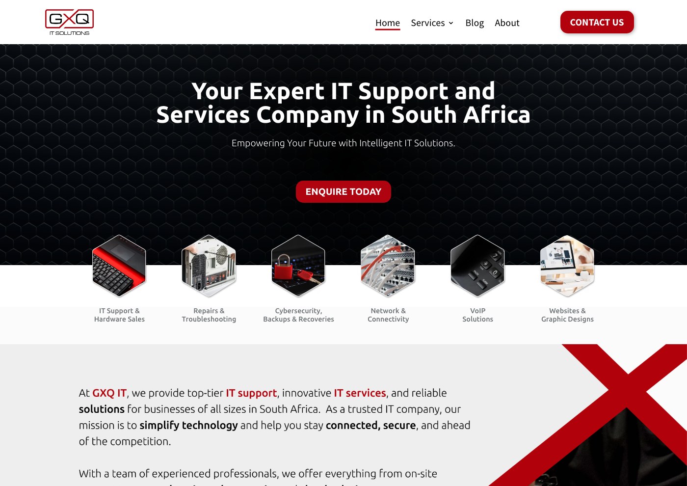 GXQ IT Solutions, website