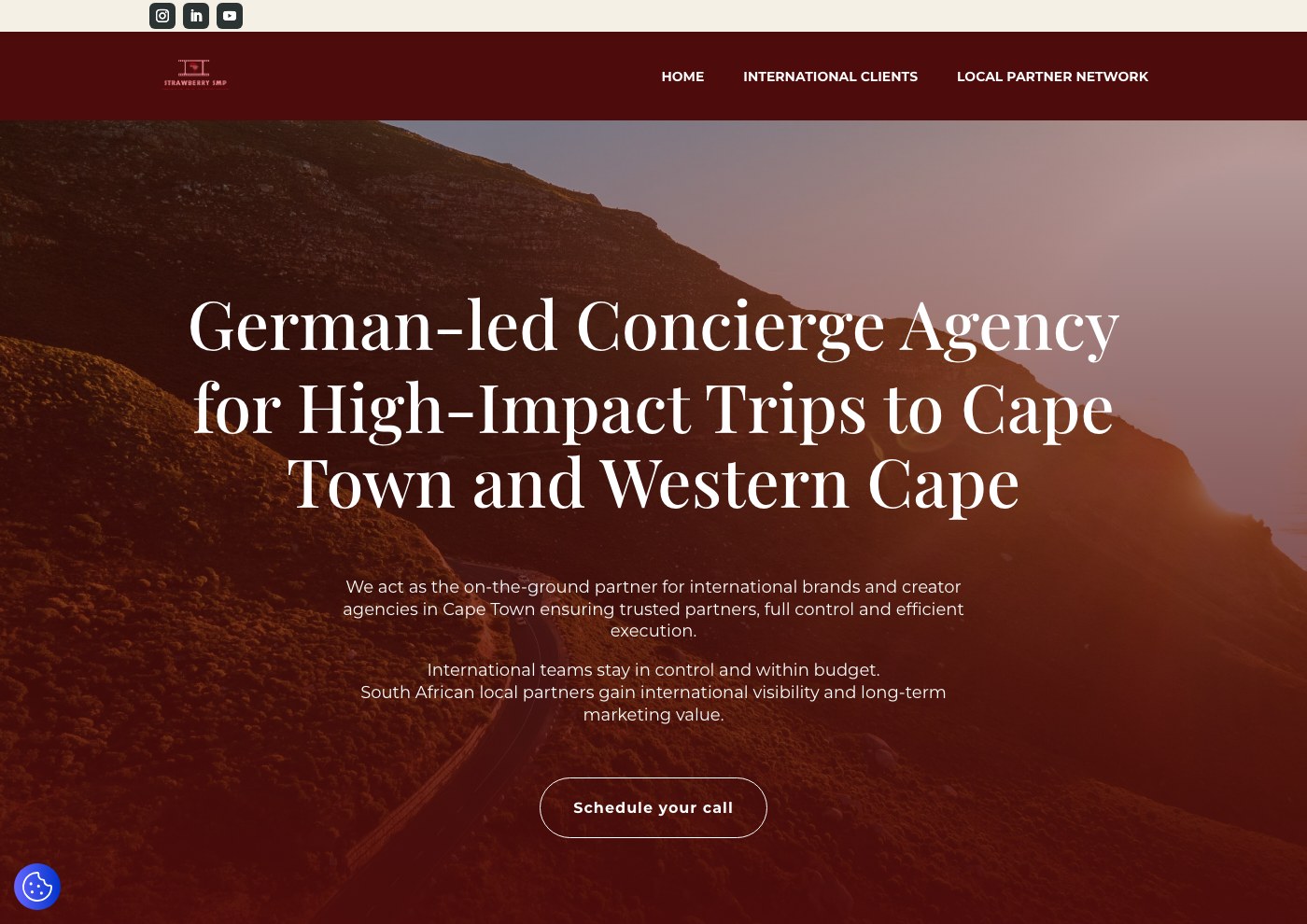 Strawberry SMP, website, concierge agency
